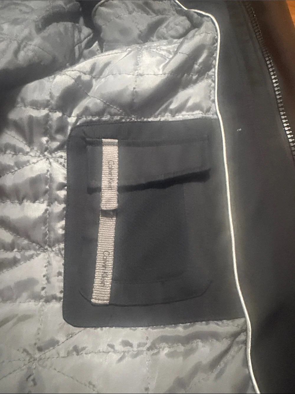 Calvin Klein Men's Black Utility Jacket with Flap Pockets